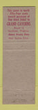 Matchbook Cover - Grand Caverns Grottoes VA