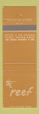 Matchbook Cover - The Reef Long Beach CA