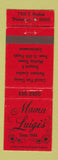 Matchbook Cover - Mama Luigi's Italian Restaurant Bridgeview IL WEAR