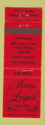 Matchbook Cover - Mama Luigi's Italian Restaurant Bridgeview IL WEAR