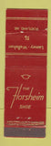 Matchbook Cover - Florsheim Shoes Lamey Wellehan Portland ME feature WORN