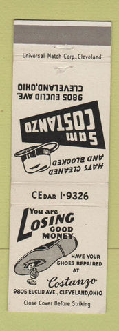 Matchbook Cover - Sam Costanzo Shoe Repair Cleveland OH