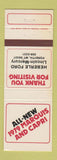 Matchbook Cover - 1979 Mercury Marquis Capri Heberle Ford Lincoln Forsyth MT