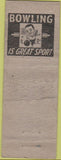 Matchbook Cover - Osseo Grill MN WORN