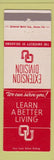 Matchbook Cover - University of Oklahoma Sooners Norman OK Extension