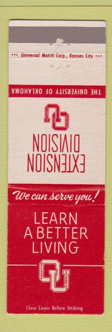 Matchbook Cover - University of Oklahoma Sooners Norman OK Extension