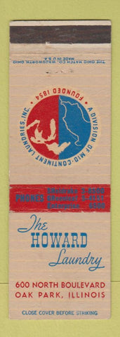 Matchbook Cover - Howard Laundry Oak Park IL