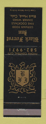 Matchbook Cover - Black Forrest Inn German Black Hawk Colorado WEAR