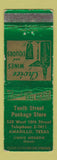Matchbook Cover - Tenth Street Liquor Amarillo TX WORN