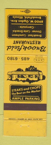 Matchbook Cover - Brookfield Restaurant Brookfield IL WEAR