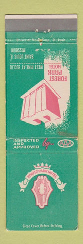 Matchbook Cover - Forest Park Hotel St Louis MO