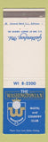 Matchbook Cover - The Washingtonian Motel Country Club Gaithersburg MD