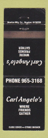 Matchbook Cover - Carl Angelo's Restaurant WEAR