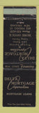 Matchbook Cover - Delta Mortgage Corp New Orleans LA WORN