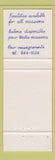 Matchbook Cover - Le Caveau Montreal QC