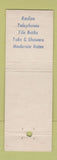 Matchbook Cover - Town and Country Motel Warren OH
