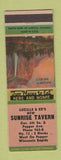 Matchbook Cover - Sunrise Tavern Wisconsin Rapids WI