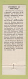 Matchbook Cover Giant Grocery Stores University Maryland Chapel College Park MD