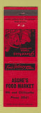 Matchbook Cover - Asche's Food Market Grocery OH?