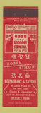 Matchbook Cover - R&S Restaurant Tavern Chicago IL ARROW