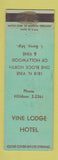 Matchbook Cover - Vine Lodge Hotel Los Angeles CA WEAR