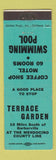 Matchbook Cover - Terrace Garden Garberville CA