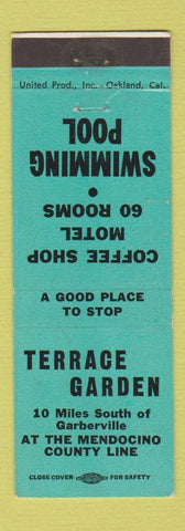 Matchbook Cover - Terrace Garden Garberville CA