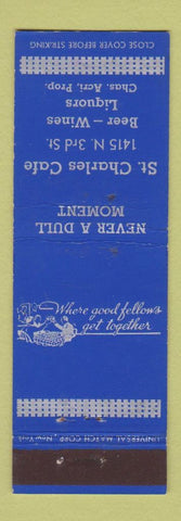 Matchbook Cover - St Charles Cafe Chas Acri