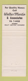 Matchbook Cover - Walter Martin Real Estate Spokane WA