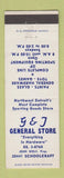 Matchbook Cover - G&J General Store Detroit MI Sporting Goods