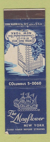 Matchbook Cover - Mayflower Hotel New York City WEAR