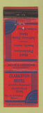 Matchbook Cover - Clarkston Hotel Nashville TN Huntsville Anniston AL WEAR