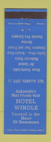 Matchbook Cover - Hotel Windle Jacksonville FL