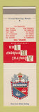 Matchbook Cover - Admiral Benbow Inn Memphis TN CHAIN