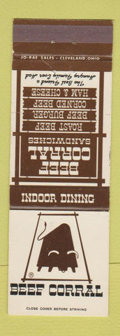 Matchbook Cover - Beef Corral Restaurant