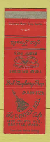 Matchbook Cover - The Dinner Bell Cafe Seattle WA WEAR