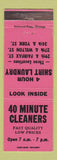 Matchbook Cover - 40 Minute Cleaners Denver? WEAR