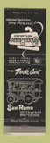 Matchbook Cover - San Remo Restaurant Highland IN WEAR