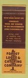 Matchbook Cover - Forest Lodge & Catering San Francisco CA