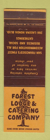 Matchbook Cover - Forest Lodge & Catering San Francisco CA