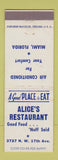 Matchbook Cover - Alice's Restaurant Miami FL WEAR