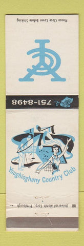 Matchbook Cover - Youghiogheny Country Club McKeesport PA