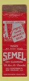 Matchbook Cover - Semel Dry Cleaners New Orleans LA WORN