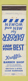 Matchbook Cover - Krafft's Barber Shop