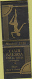 Matchbook Cover - Club Balboa Crown BOBTAIL girlie