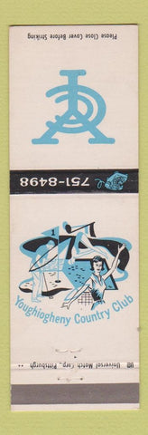 Matchbook Cover - Youghiogheny Country Club McKeesport PA