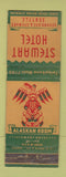 Matchbook Cover - Stewart Hotel Seattle WA Alaskan Room WEAR