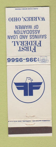 Matchbook Cover - First Federal Savings and Loan Warren OH