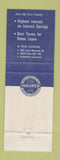Matchbook Cover - First Federal Savings and Loan Warren OH