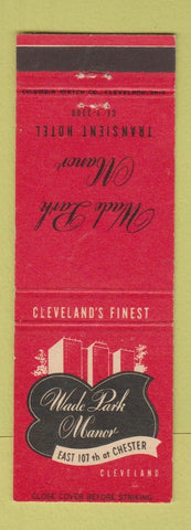 Matchbook Cover - Wade Park Manor Cleveland OH